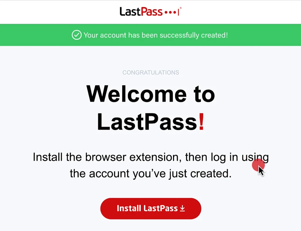 LastPass website