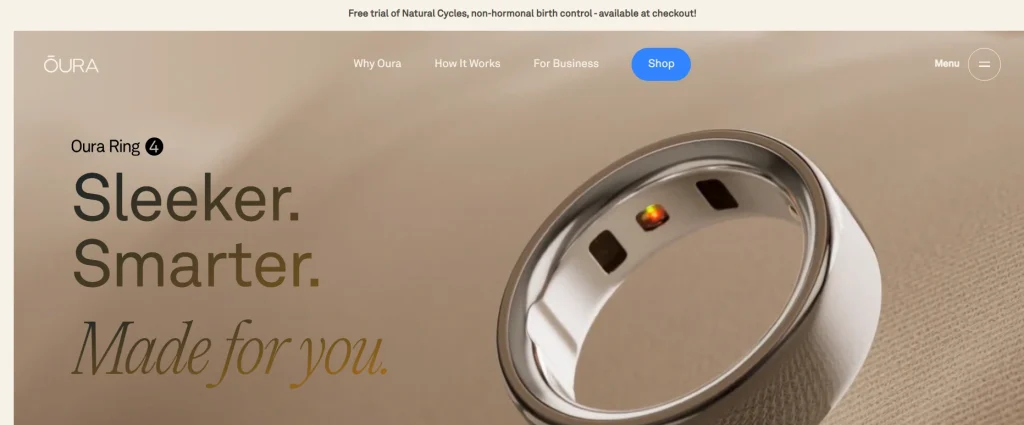 Oura wearables AI fitness trend website