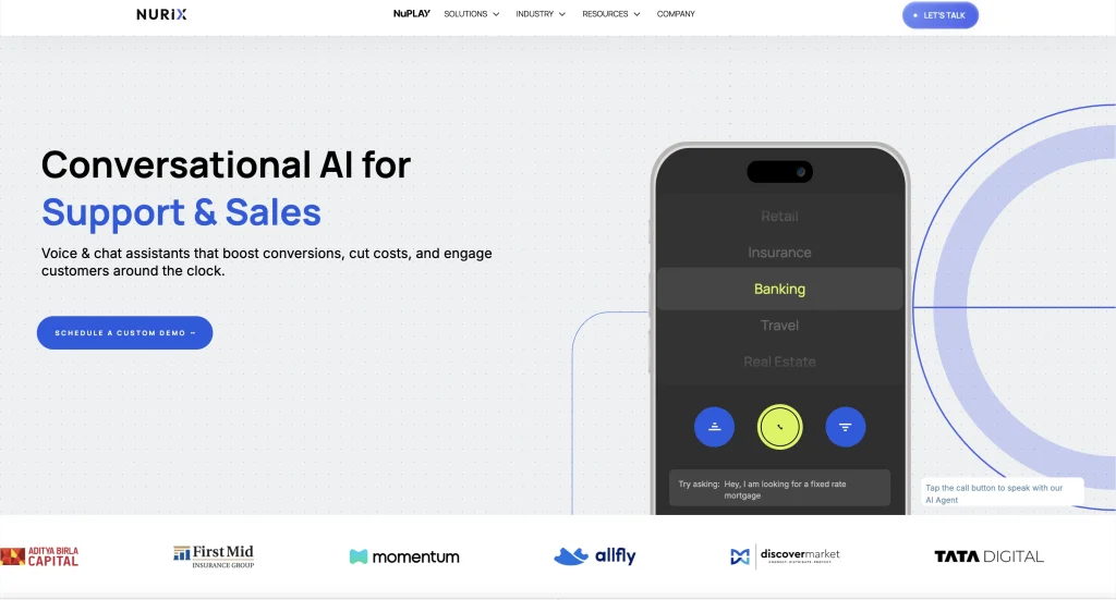 Nurix AI dashboard managing multi-language Shopify order tracking automation.