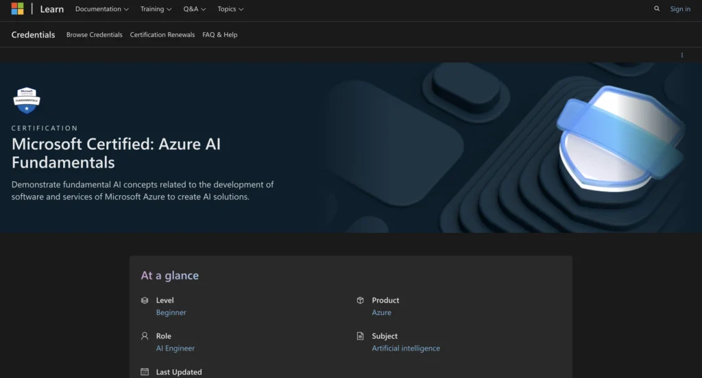Microsoft Learn AI Fundamentals