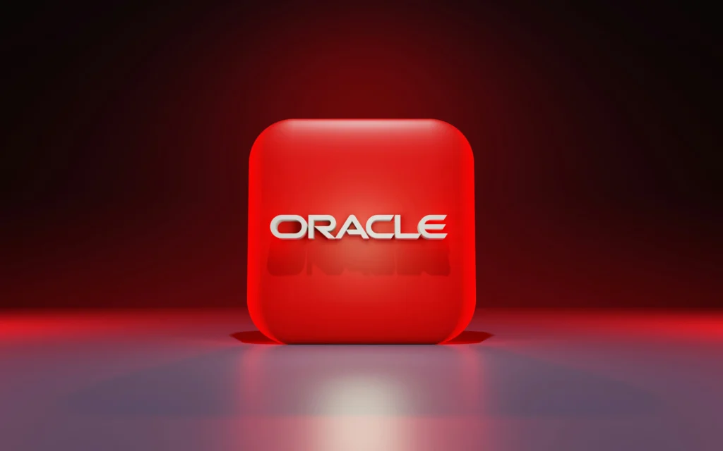 Oracle Cloud Infrastructure servers and enterprise database systems supporting AI workloads and business applications.