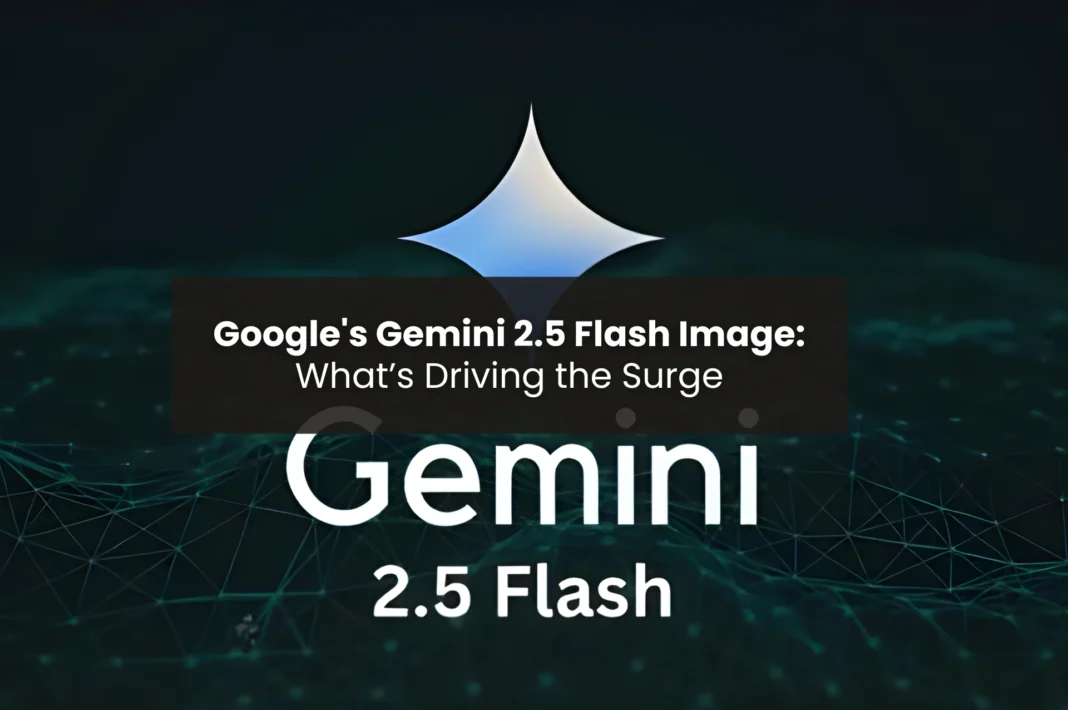 Google’s Gemini 2.5 Flash Image model highlighted with modern AI graphic and title banner