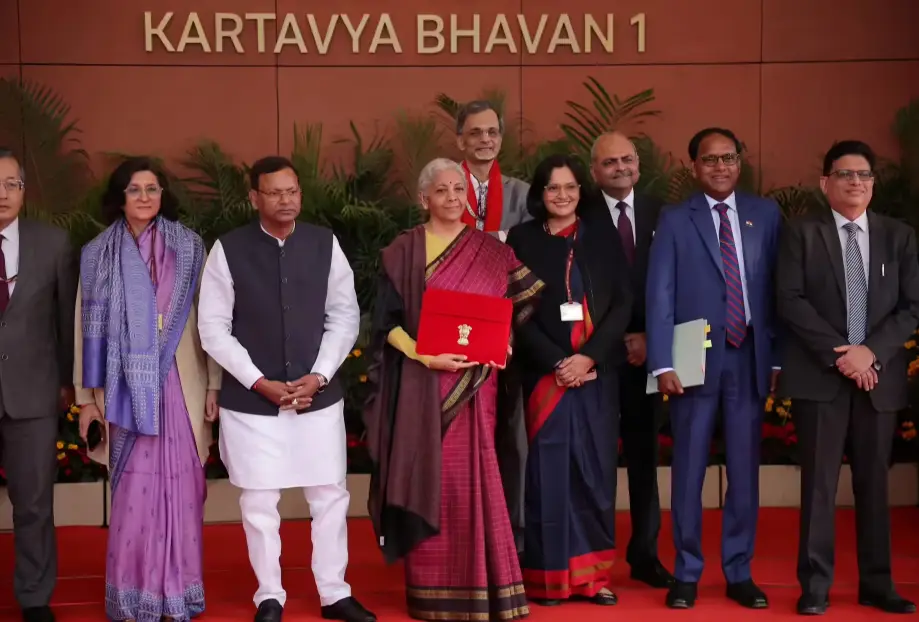 AI in India Union Budget 2026 as Finance Minister Nirmala Sitharaman presents budget focused on AI-driven governance