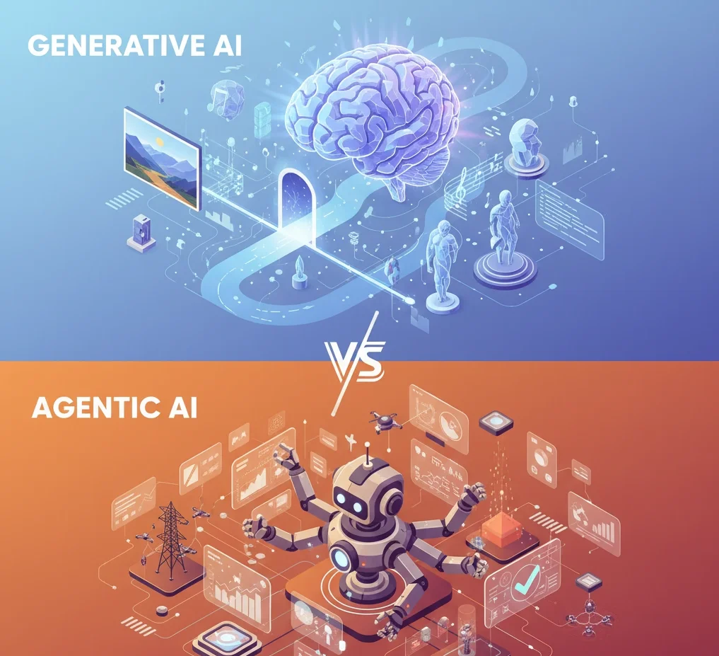 Agentic AI vs Generative AI