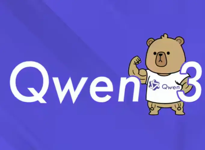 Qwen update visual showing Qwen 3 branding with a mascot illustration, representing the upgraded Qwen AI model and tools.
