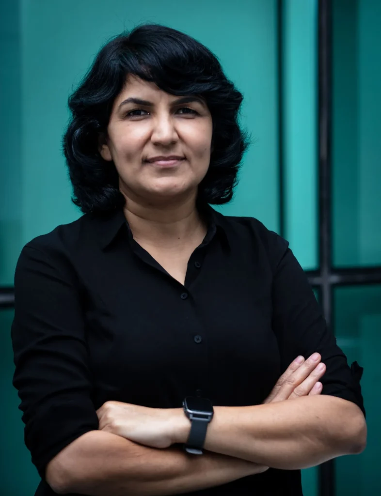 Dr Sarita Ahlawat of BotLab Dynamics known for drone swarm technology in India showcasing women in AI 