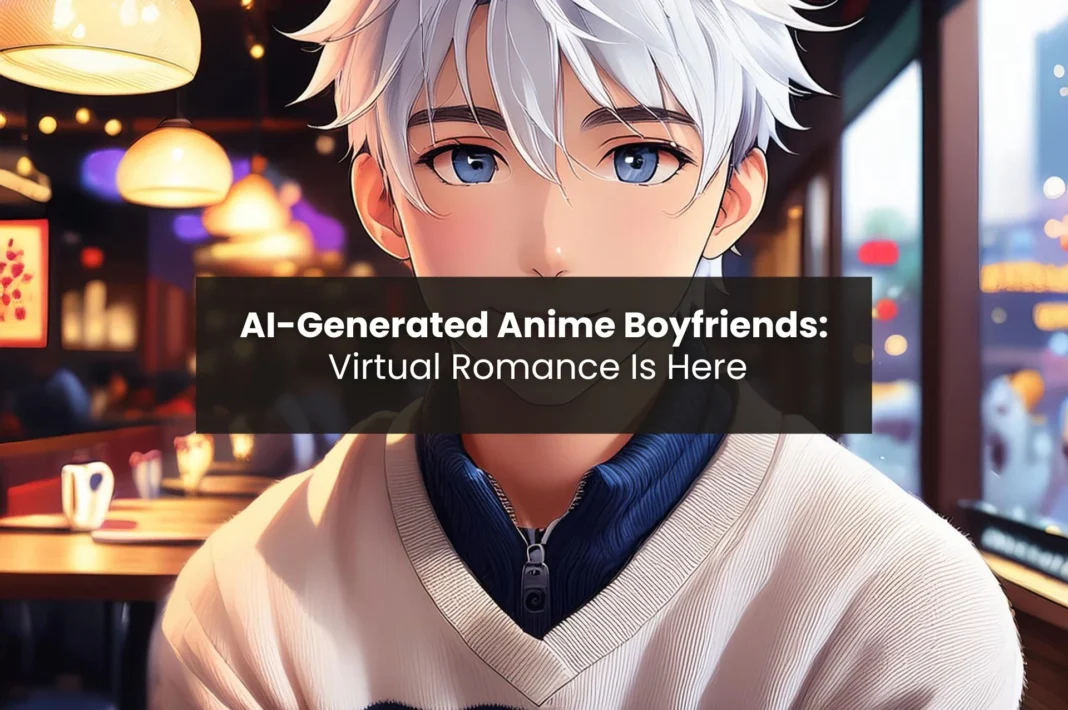 AI-generated anime characters from AI boyfriend apps with anime-style virtual companions and chatbot interactions