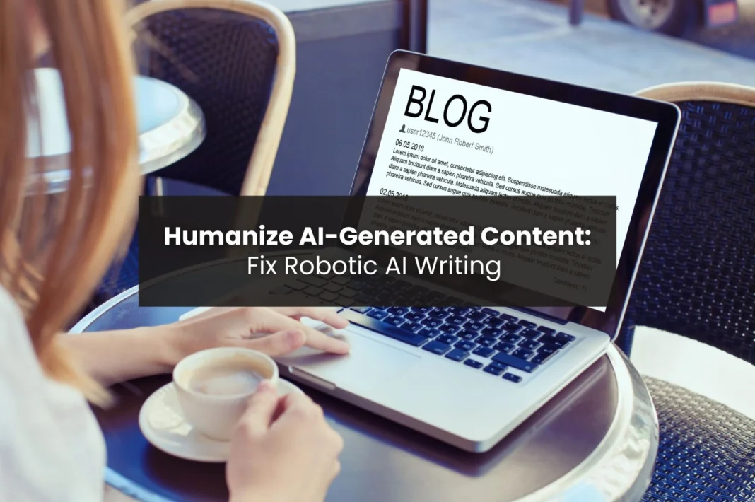 how to make AI content sound human