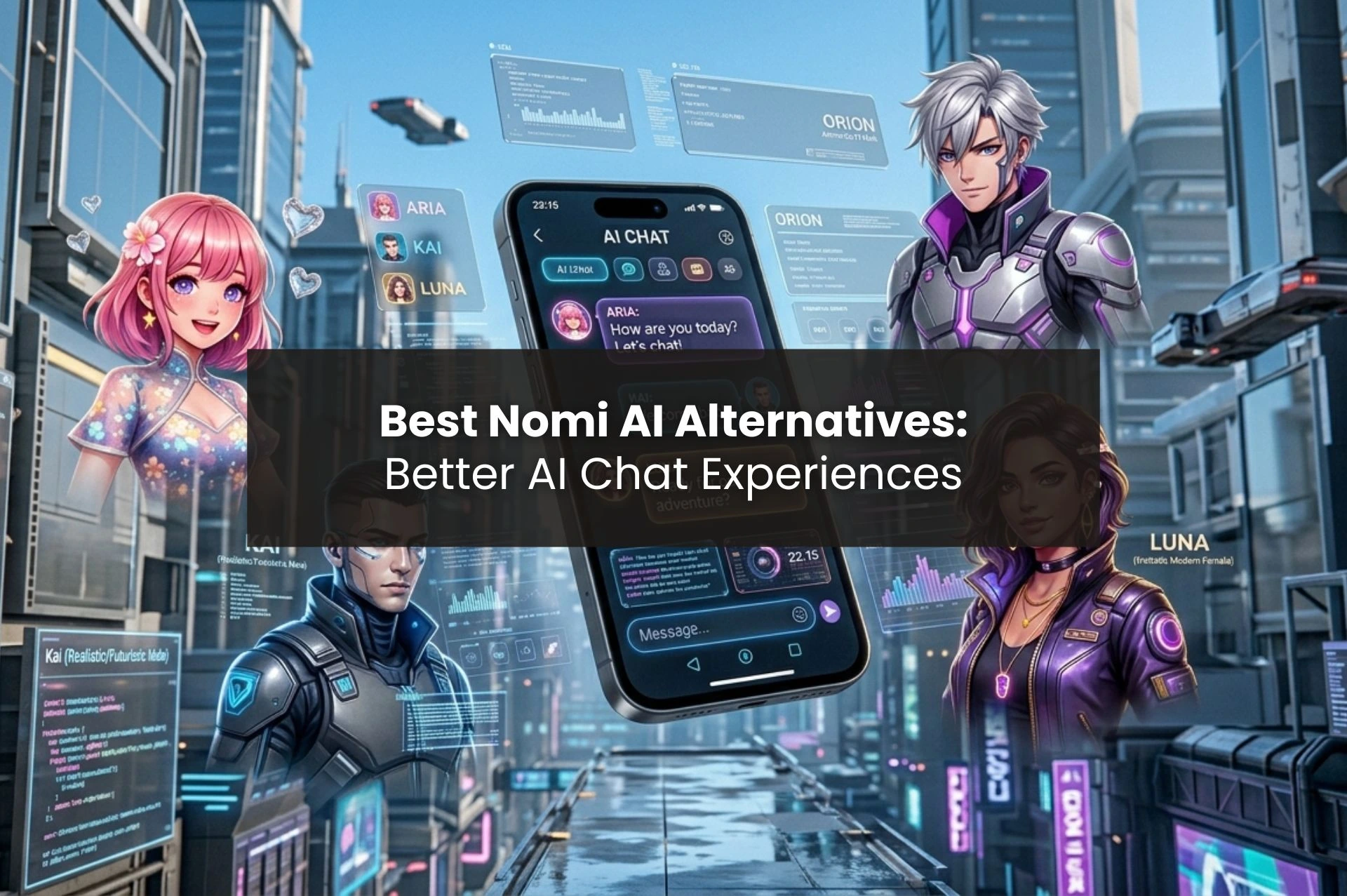 6 Nomi AI Alternative Apps for Roleplay and Chat