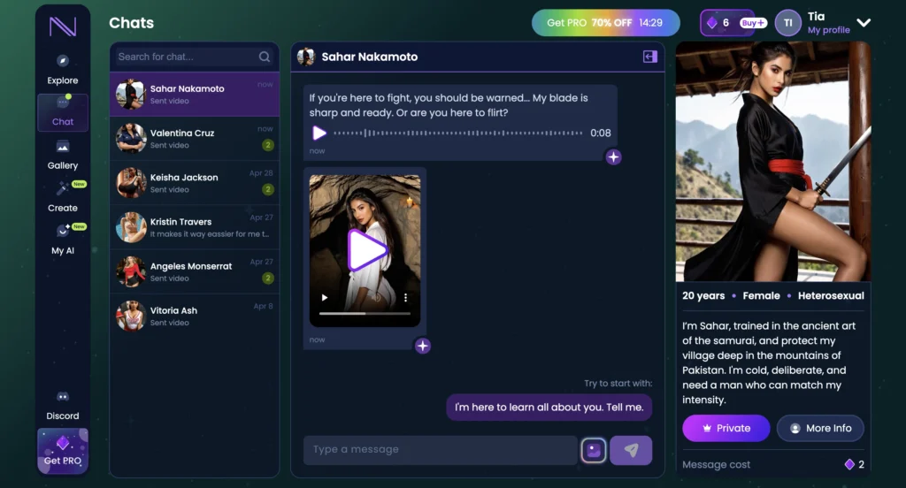 Romantic AI storytelling interface of Infatuated AI, where infatuated.ai creates evolving AI chat love story experiences.