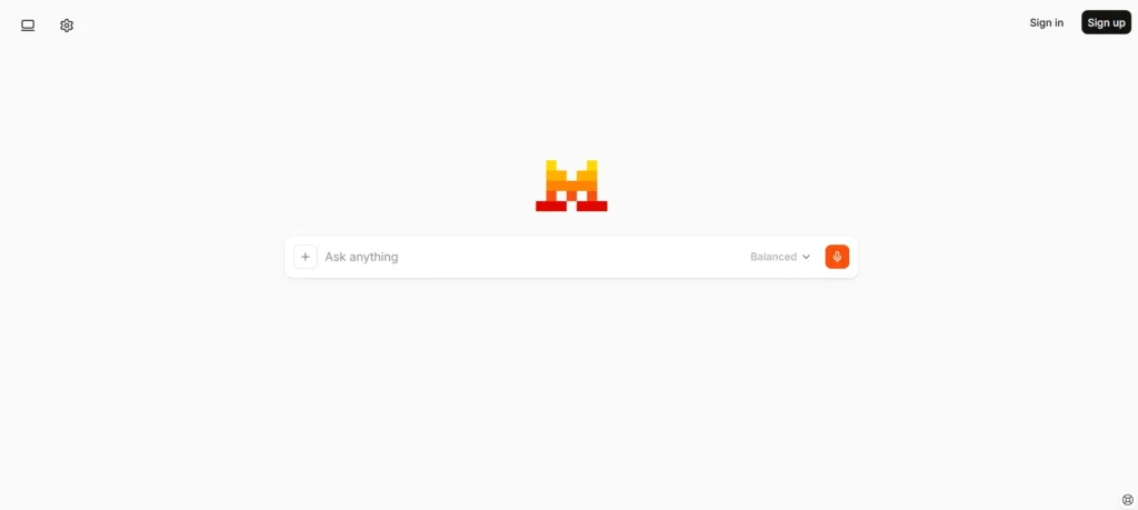 Le Chat by Mistral homepage showing "Ask anything" input field with no login required