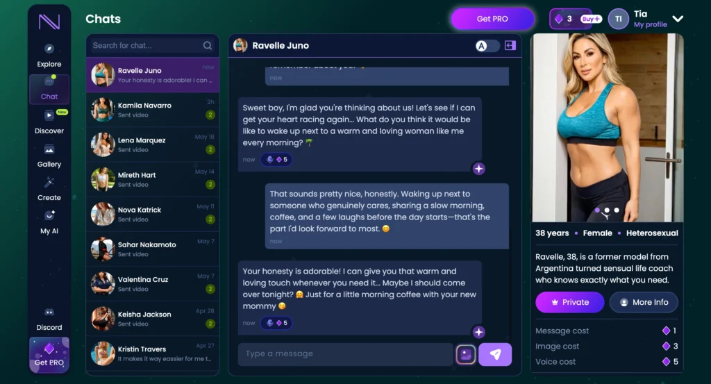 Infatuated AI remembering previous conversations to provide personalized responses over multiple chat sessions.