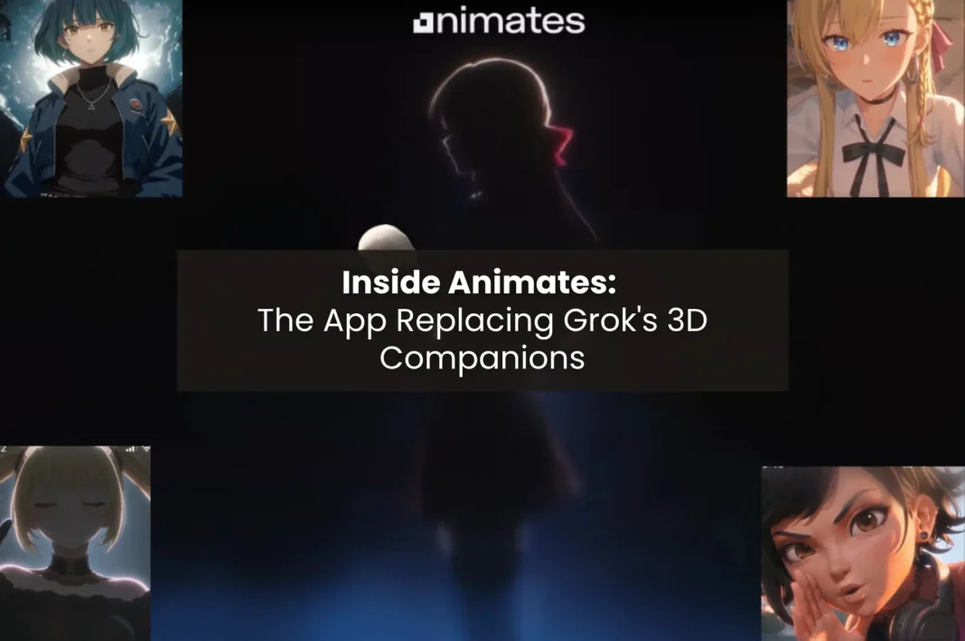 Inside Animates: The App Replacing Grok's 3D Companions banner featuring various animated characters